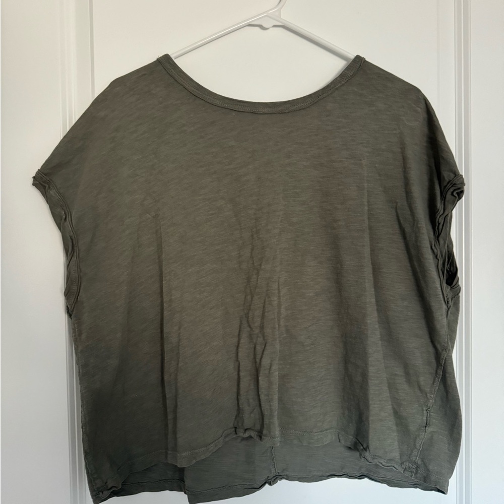 We The Free Olive Green Top